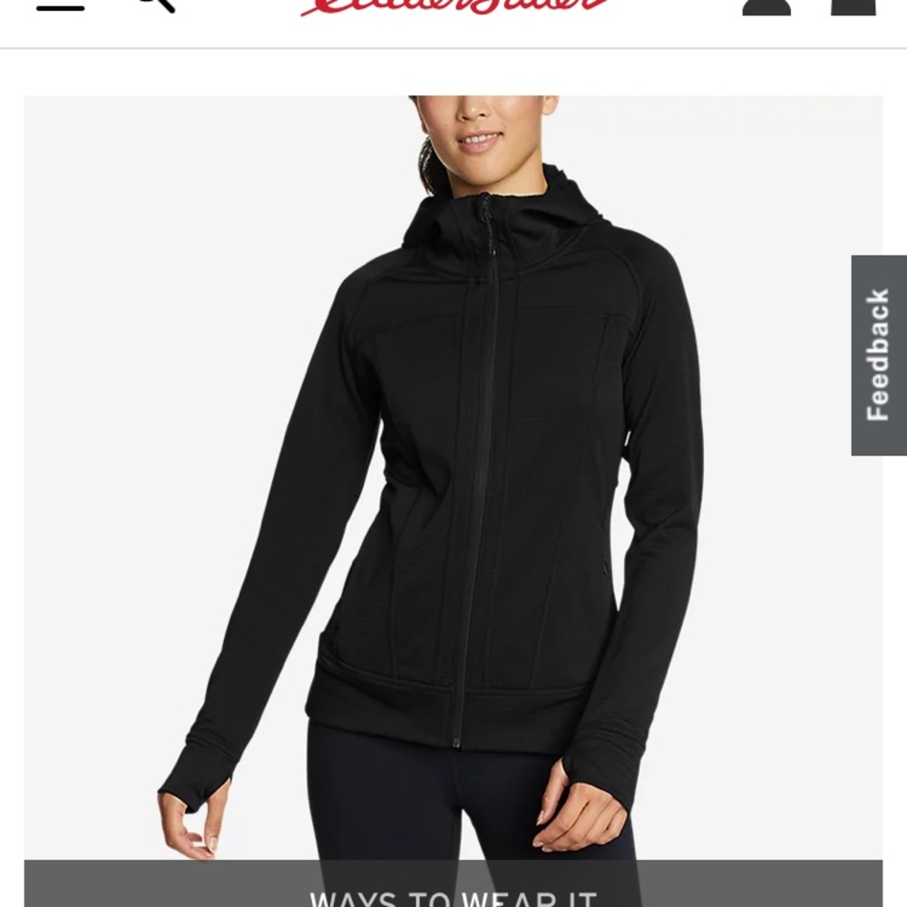 New with tags L Eddie Bauer jacket with hood